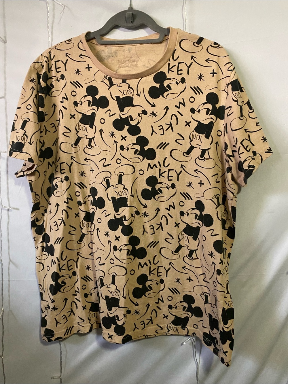 Mickey Mouse Beige Kids Graphic Tee